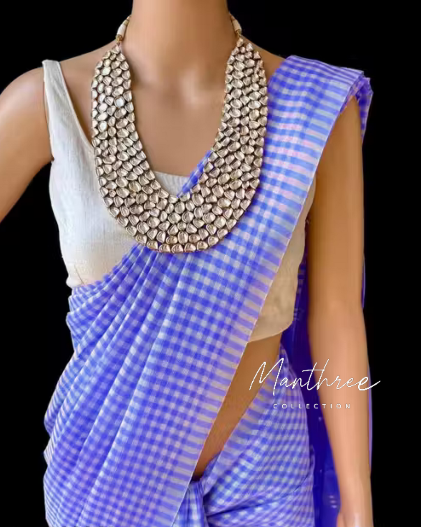 Nayanthra checked saree