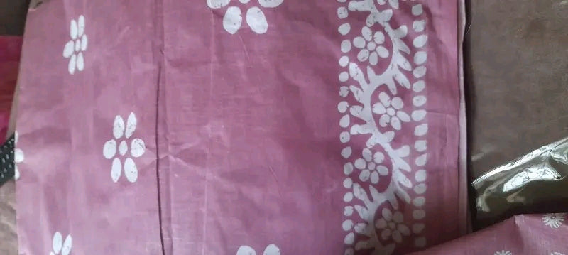 Pure cotton lavender saree