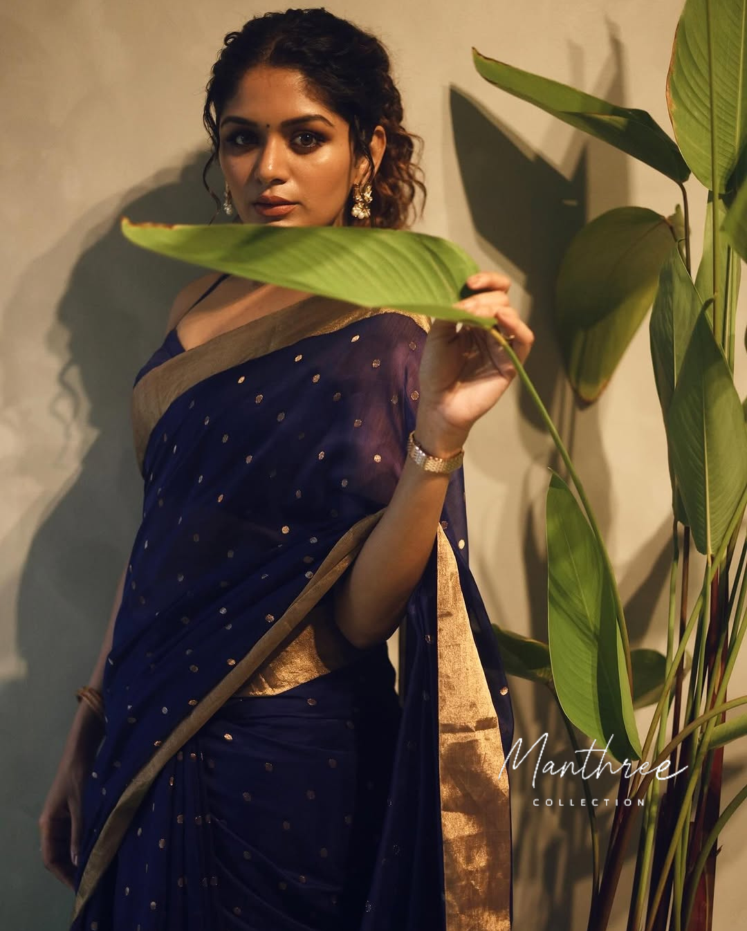 Aditi shankar purple silk
