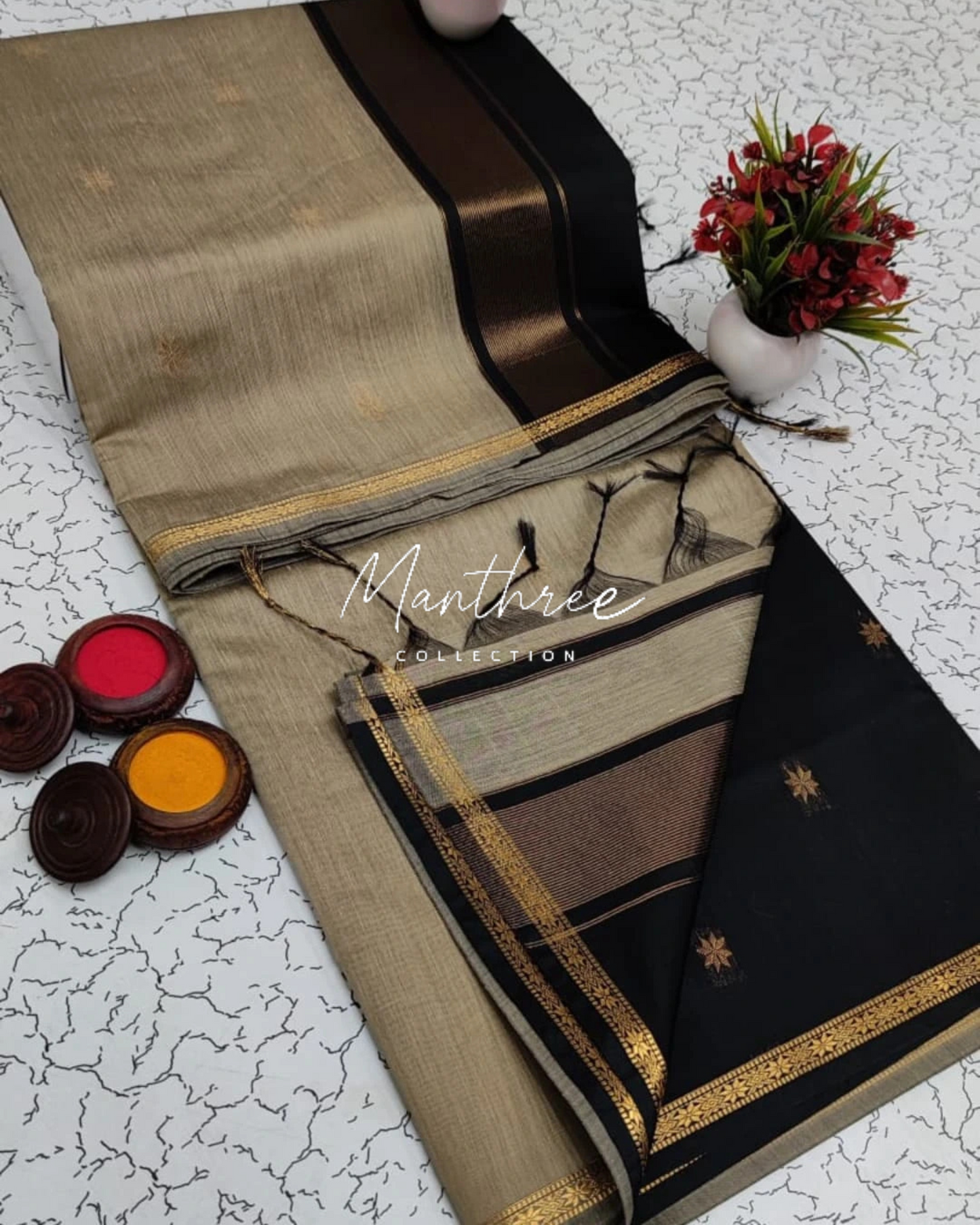 Ethnic Maheshwari Silk Cotton Handloom Saree