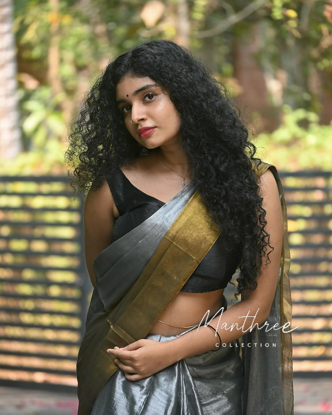 Gold & silver tissue saree