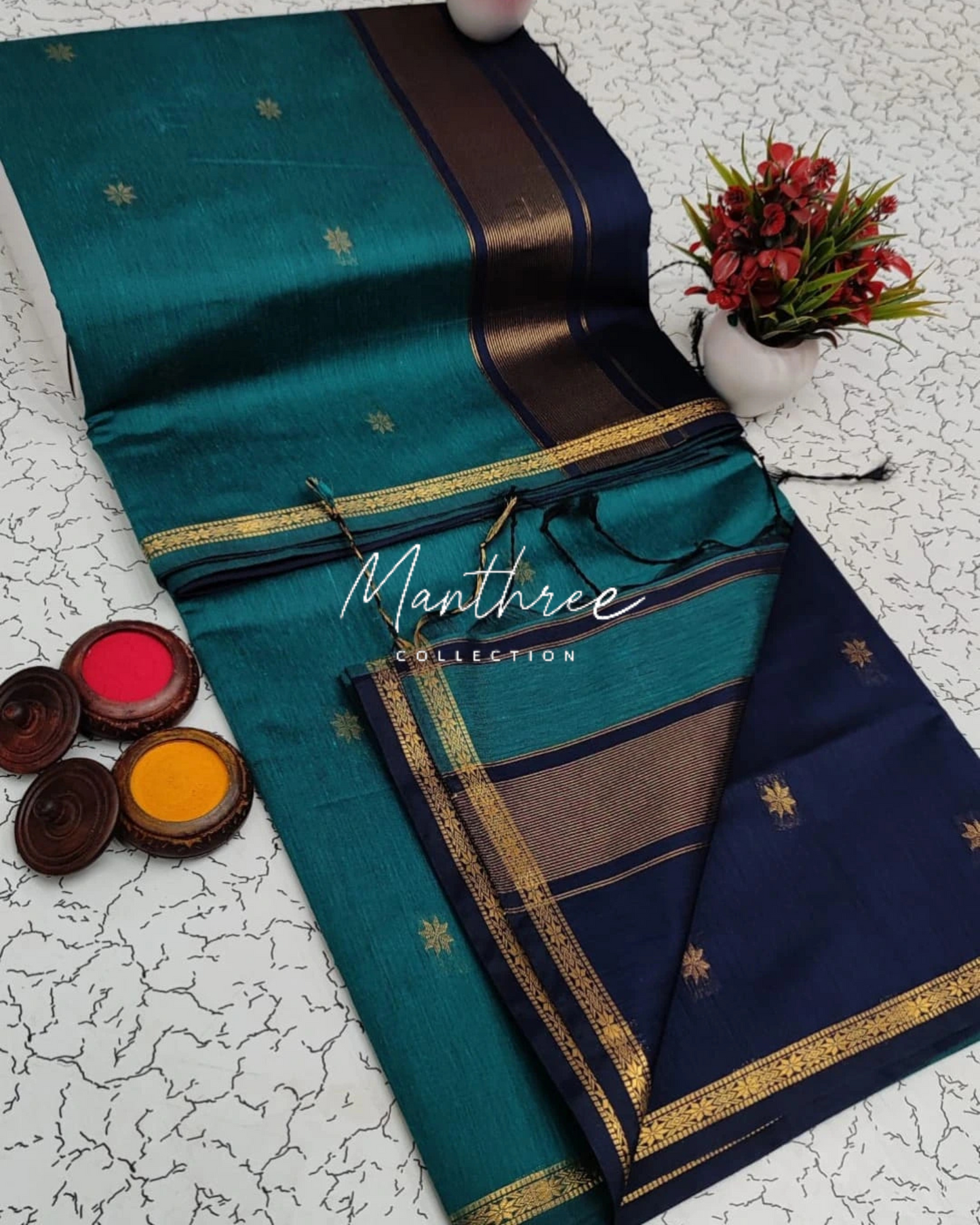 Ethnic Maheshwari Silk Cotton Handloom Saree