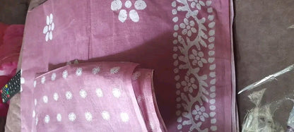 Pure cotton lavender saree