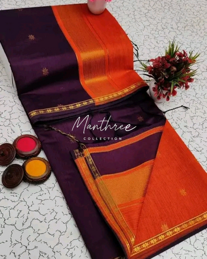 Ethnic Maheshwari Silk Cotton Handloom Saree