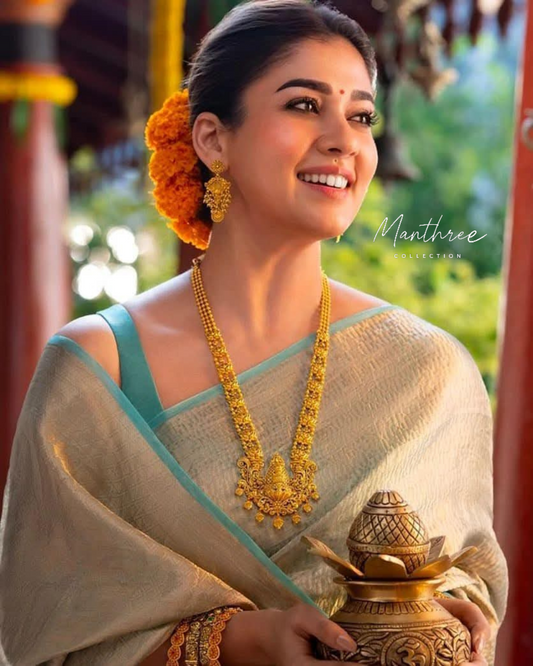 Nayanthara kanjeevaram silk saree