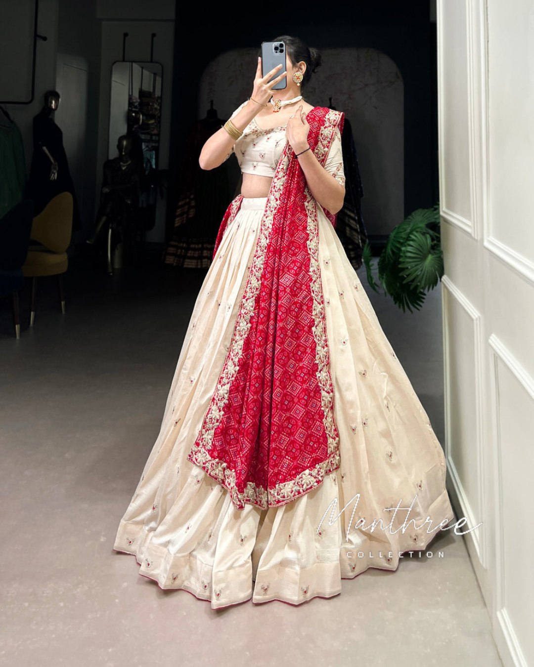Vichitra Silk Lehenga with Exquisite Sequins and Thread Embroidery Lehenga Choli