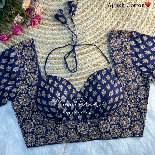 Ajrakh blouse collection
