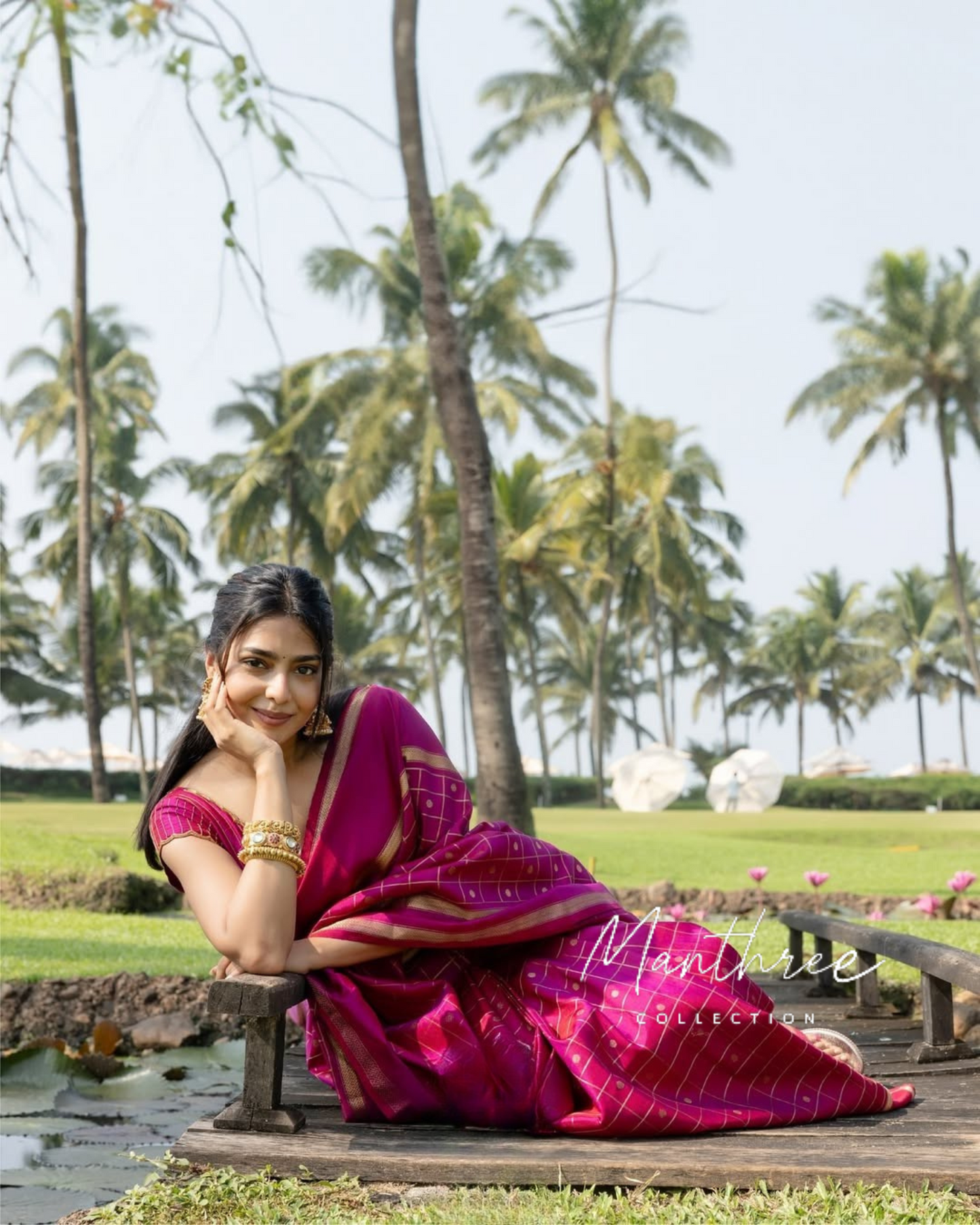 Aishu pink soft kanjeevaram silk saree
