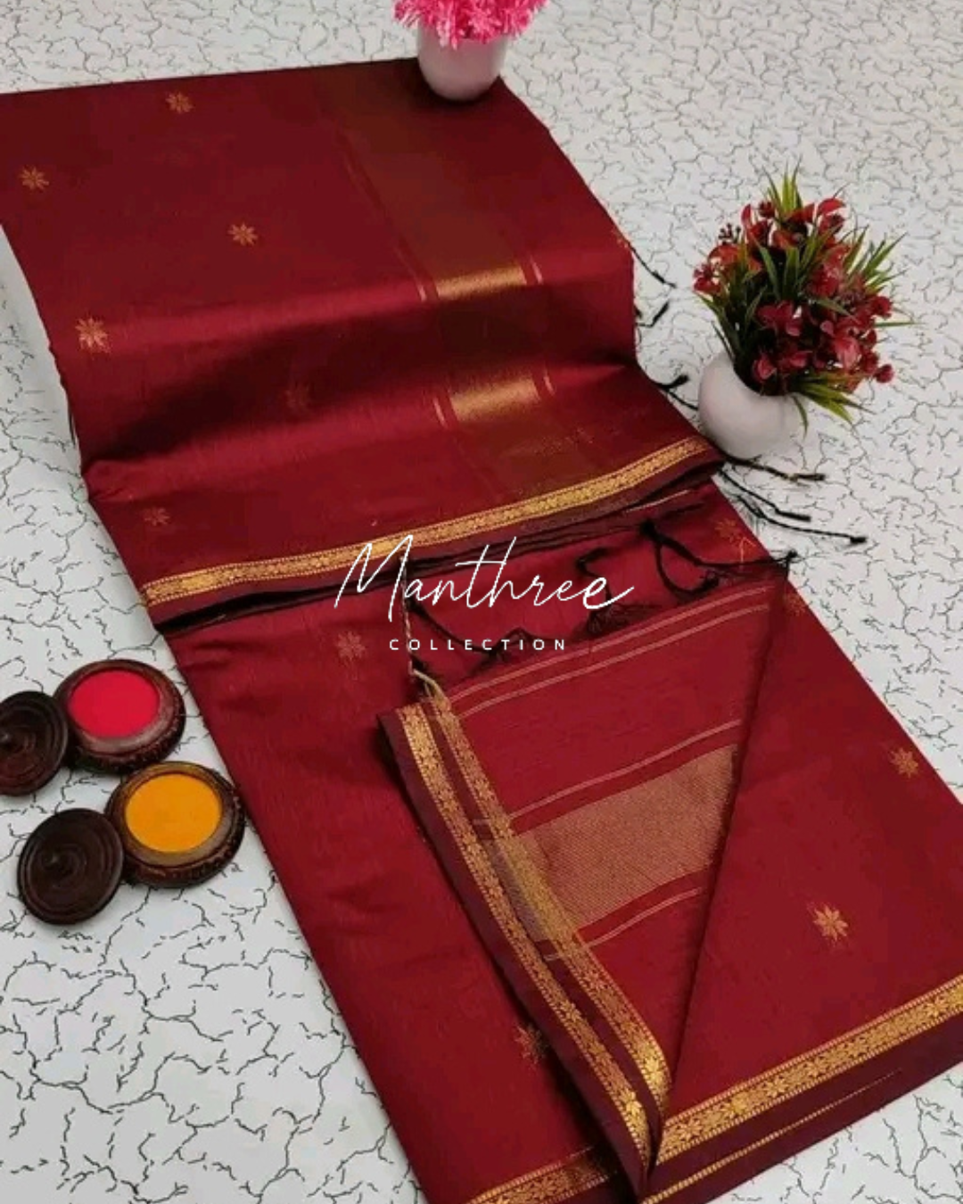 Ethnic Maheshwari Silk Cotton Handloom Saree