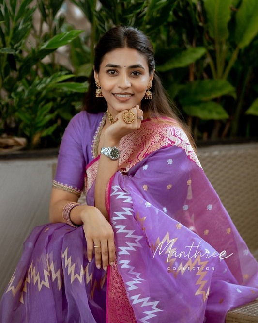 Saptami gowda soft kanjeevaram silk sare