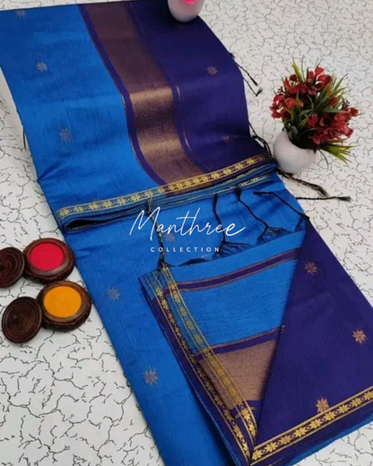 Ethnic Maheshwari Silk Cotton Handloom Saree
