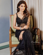 Shriya black designer saree