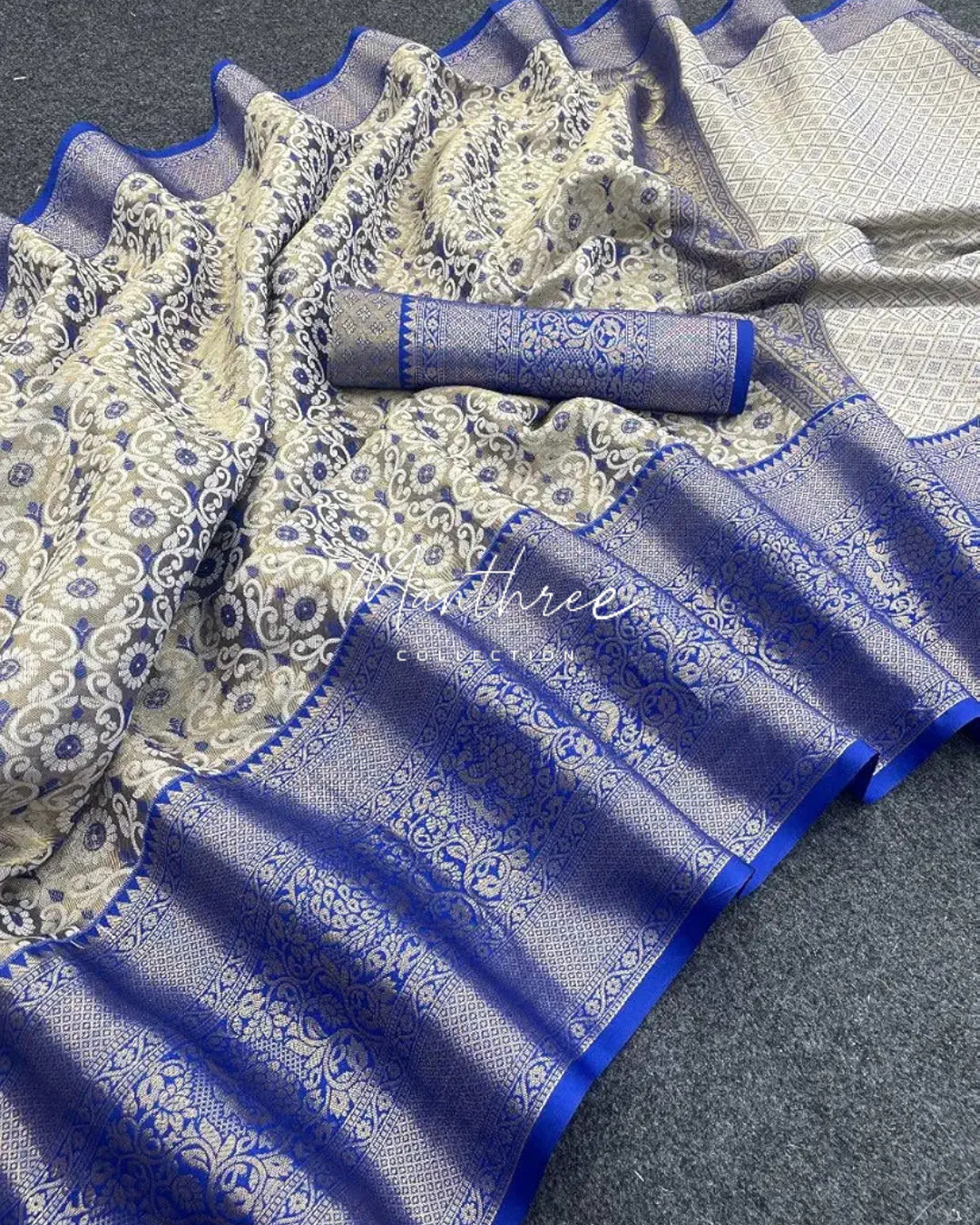 Ashika orange kanjivaram silk