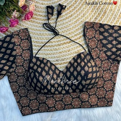Ajrakh blouse collection