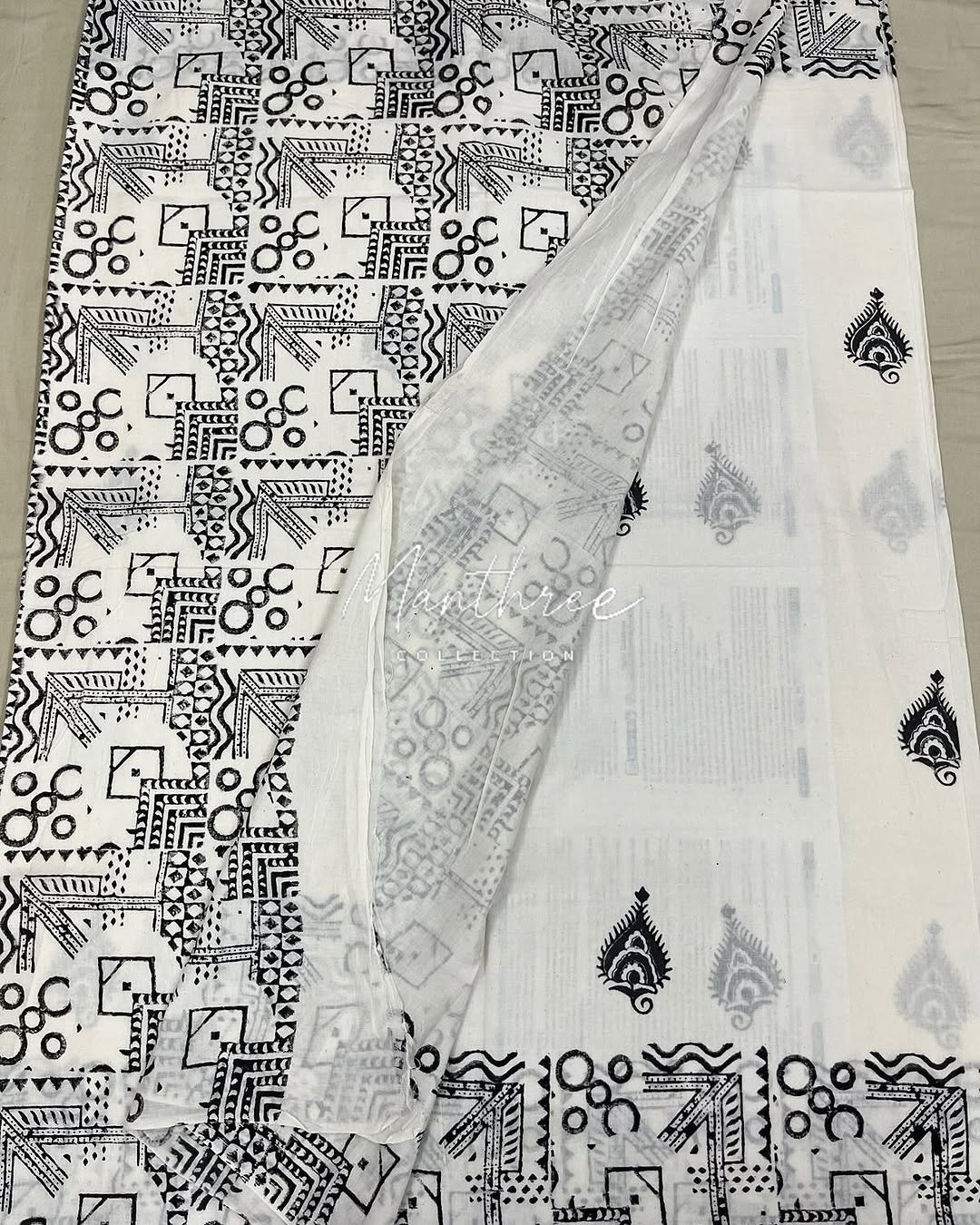 Kayal Anandhi white Mangalagiri cotton saree