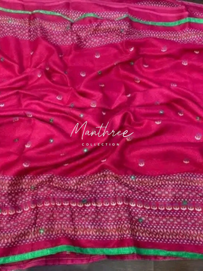 Cotton Jute linen saree