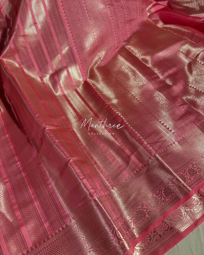 Sreeleela Pink silk saree