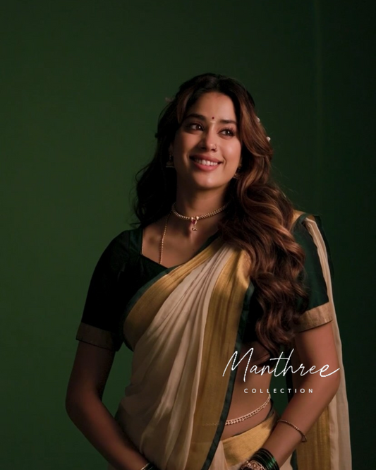 Janhvi kapoor in kerala saree