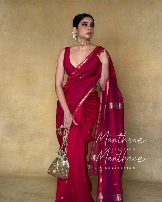 Trending maheshwari cotton silk saree