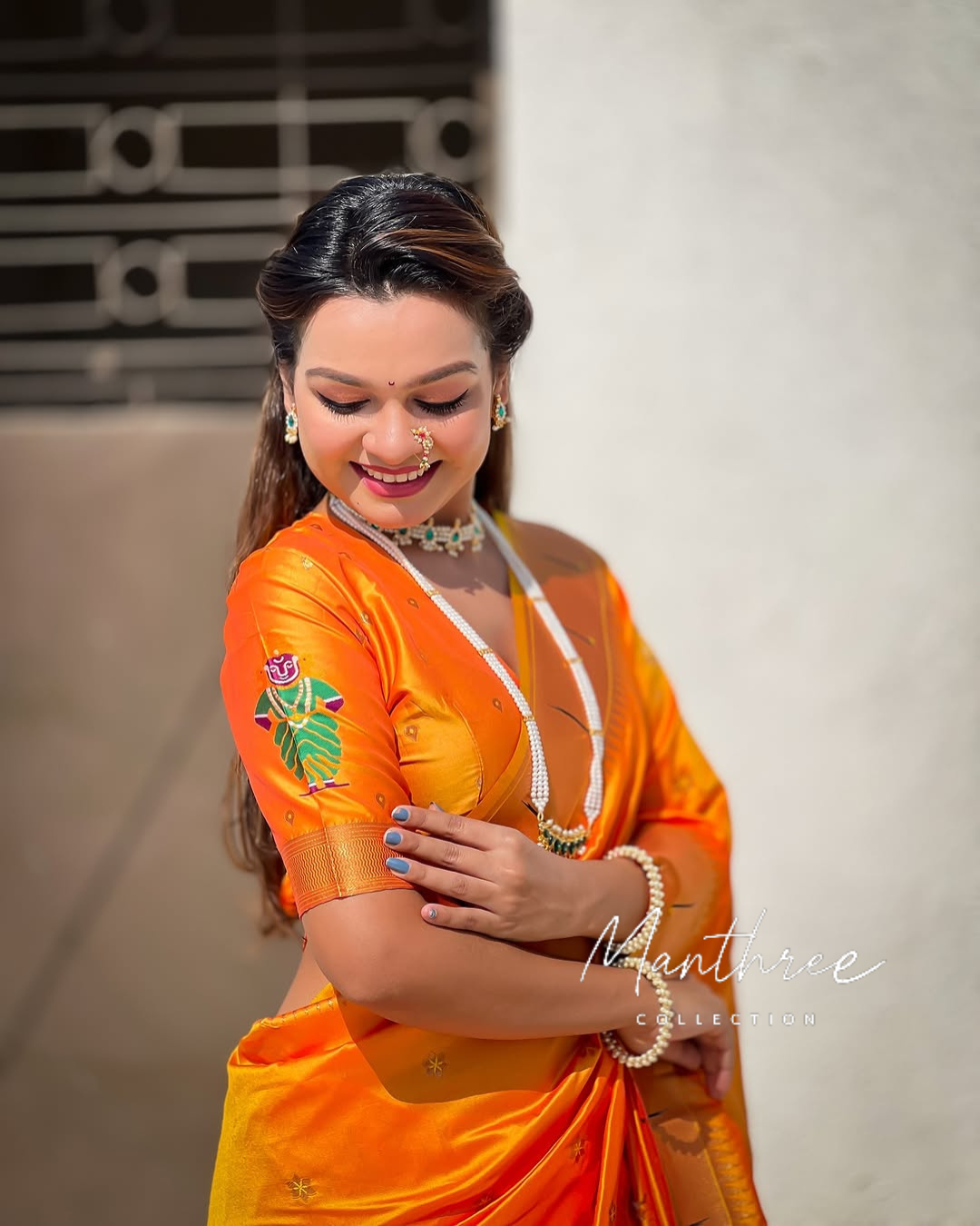 Paithani Kanjivaram Soft Silk Saree With Blouse Piece