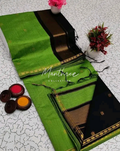 Ethnic Maheshwari Silk Cotton Handloom Saree