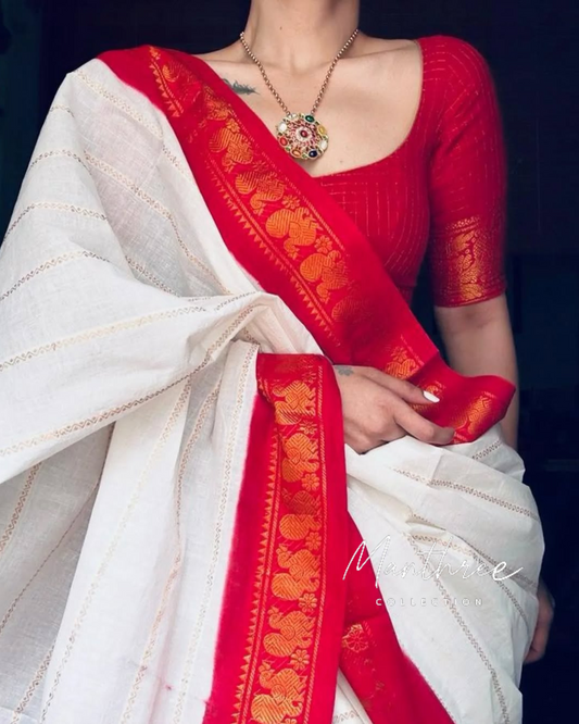 Premium quality velthari sungudi cotton saree