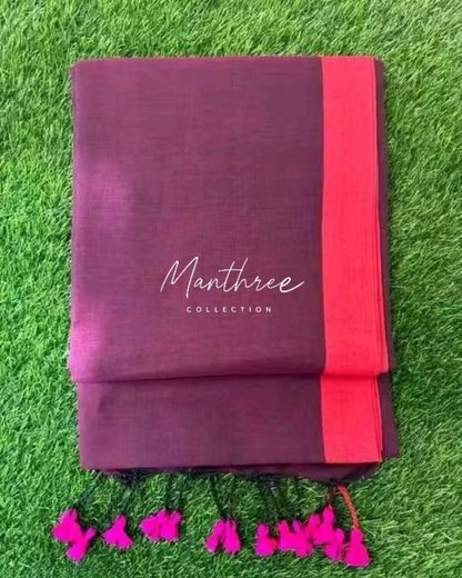 Trending pure cotton saree