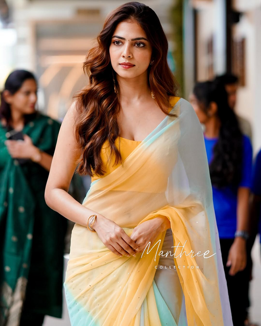 Malavika mohanan saree