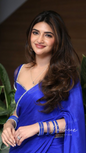 Sreeleela blue designer saree