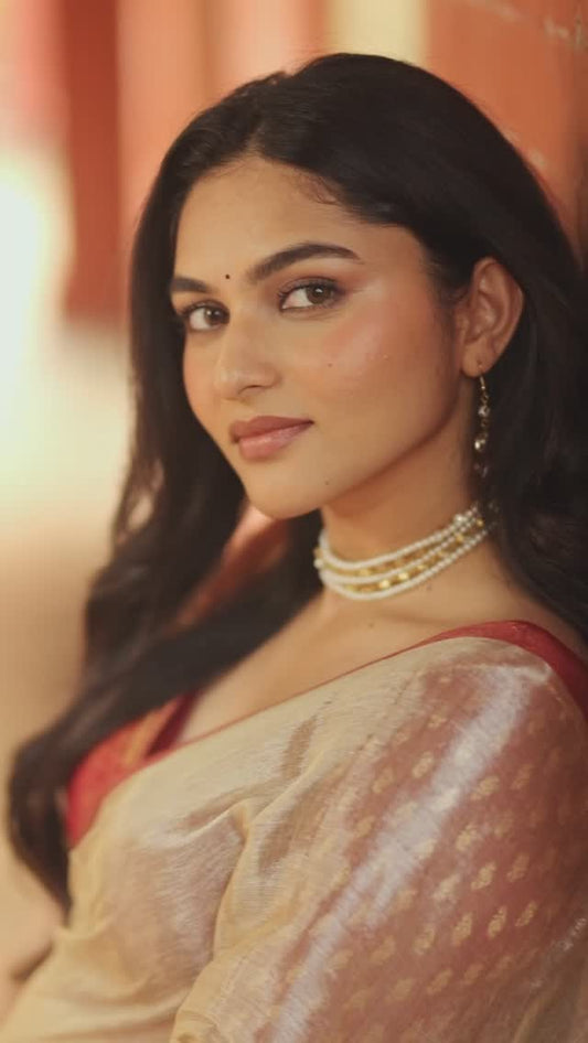 Kayadu lohar white tissue saree