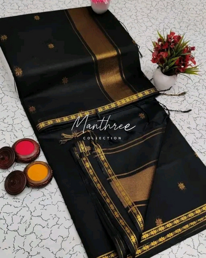 Ethnic Maheshwari Silk Cotton Handloom Saree
