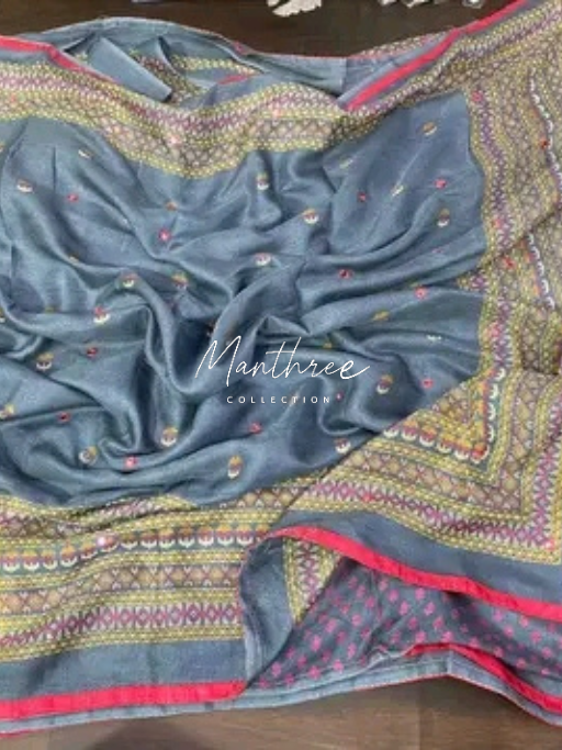 Cotton Jute linen saree