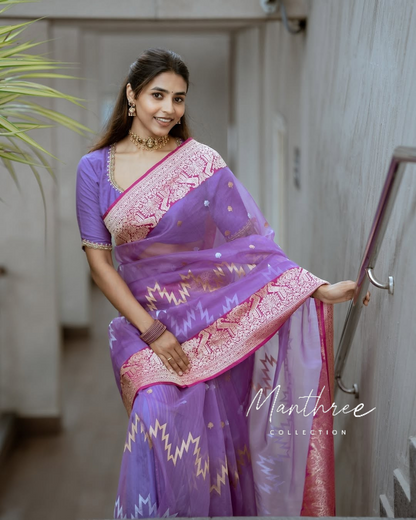 Saptami gowda soft kanjeevaram silk sare