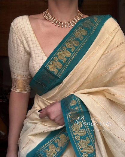 Premium quality velthari sungudi cotton saree