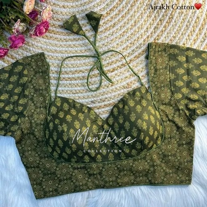 Ajrakh blouse collection