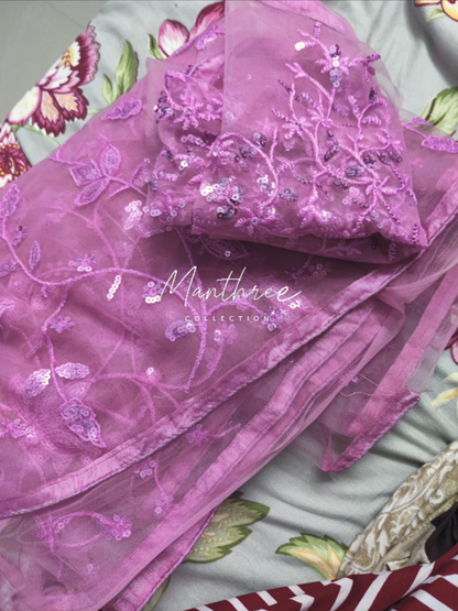 Pink Bollywood designer saree