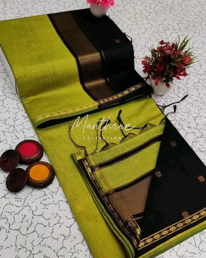 Ethnic Maheshwari Silk Cotton Handloom Saree