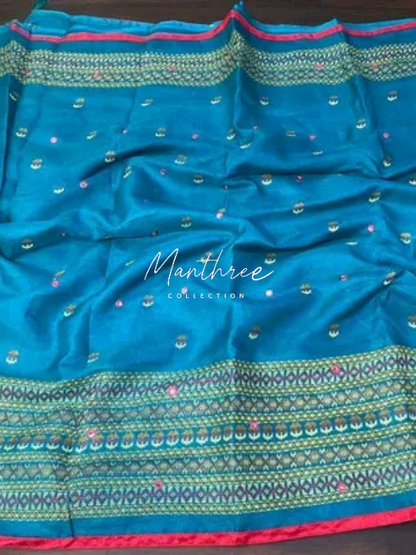Cotton Jute linen saree