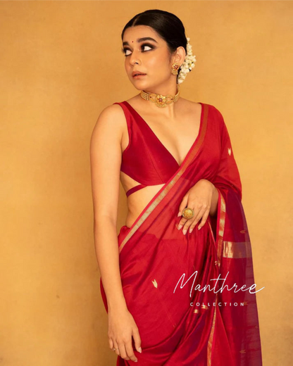 Trending maheshwari cotton silk saree