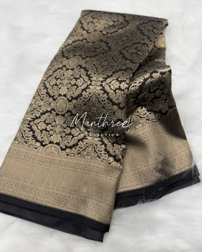 Tamannaah Bhatia Navy Blue banarasi saree