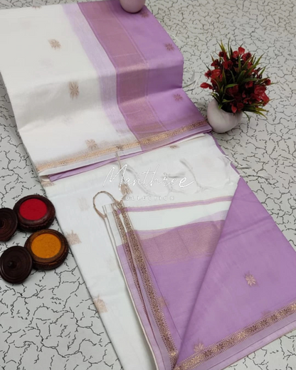 Ethnic Maheshwari Silk Cotton Handloom Saree