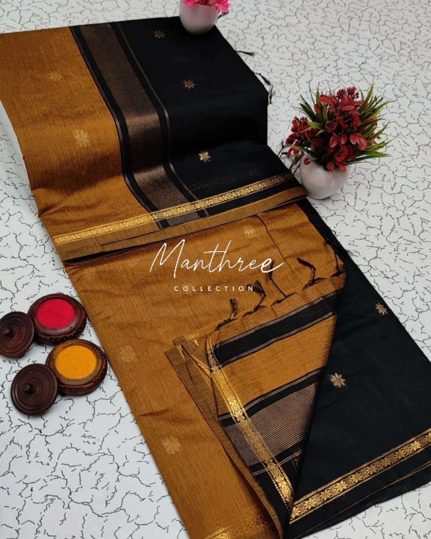 Ethnic Maheshwari Silk Cotton Handloom Saree
