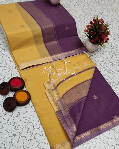 Ethnic Maheshwari Silk Cotton Handloom Saree